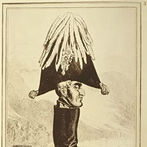 A Wellington Boot, or The Head of the Army, 1827 (engraving)