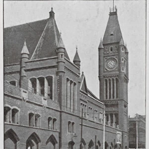 West Australia: Town Hall, Hay Street, Perth (b / w photo)