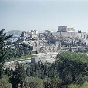 West view of the Acropolis, built c. 600 BC-450 BC (photo)