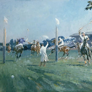 The Westchester Cup, Played at the Hurlingham Club, June 1936 (w / c on paper)