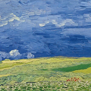 Wheatfields under Thunderclouds, 1890 (oil on canvas)