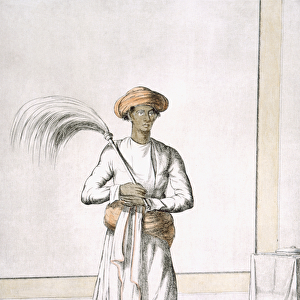Whisk bearer, from The Hindus, or the Description of their Manners