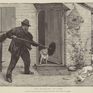"Whist! The Bogie Man!"From Mr Mendozas Black and White Exhibition, King Street, St Jamess (engraving)