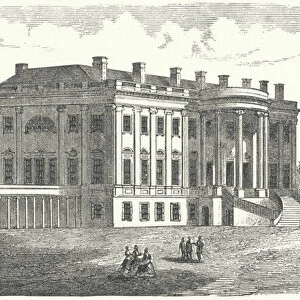 The White House, Washington DC (engraving)