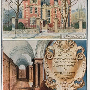 A Willett House (colour litho)