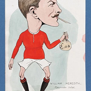 William Meredith, Manchester United (pen & ink and w / c on paper)