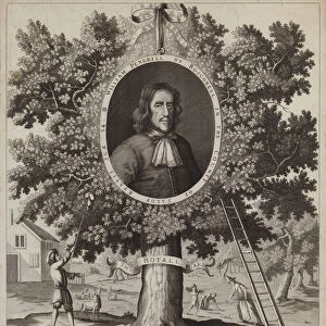 William Pendrill of Boscobel, Shropshire, and the Royal Oak (engraving)