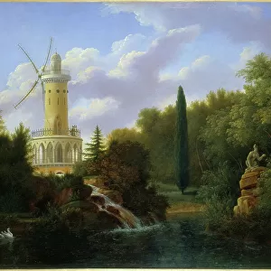 Windmill at the Folie-Beaujon in Paris, 1827 (oil on canvas)