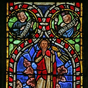 Window depicting the Ascension (stained glass)