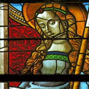 Window depicting Saint Genevieve (stained glass)
