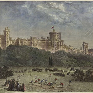 Windsor Castle (coloured engraving)