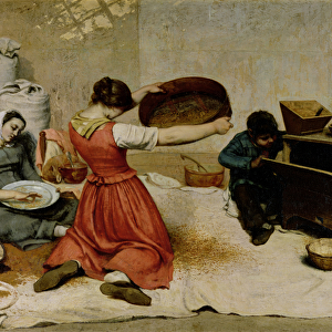 The Winnowers, 1855 (oil on canvas)
