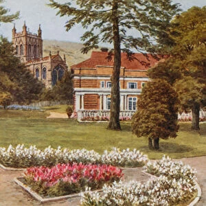 Winter Gardens, Priory Park, Gt Malvern (colour litho)