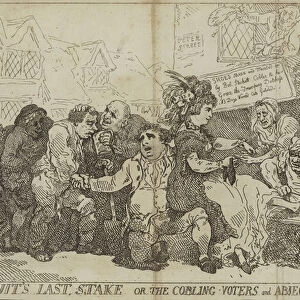 Wits last stake or the cobling voters and abject canvassers (engraving)