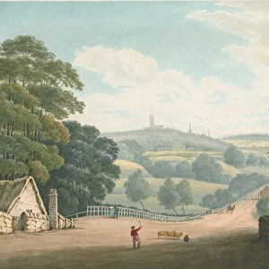 Wolverhampton - Distant view from Tettenhall: water colour painting, 1837 (painting)