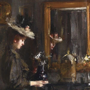 Woman in an Interior (oil on canvas)