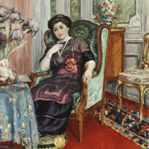 A Woman Sitting in a Chair; Femme Assis dans un Fauteuil, 1911 (oil on canvas)