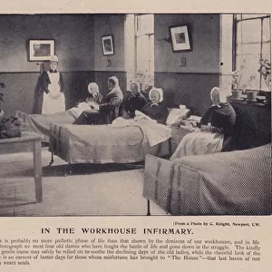 In the workhouse infirmary (b / w photo)