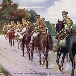 World War 1: English Hussars going to the Front