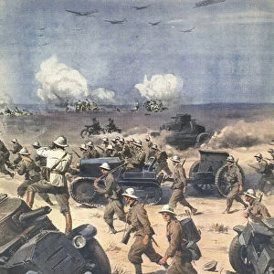World War II. Libya (North African Campaign). Italian troops in Cyrenaica progress to