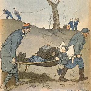 Our Wounded, cover of La Baionette magazine, 1st June, 1916 (colour litho)