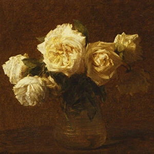 Six Yellow Roses in a Vase; Six Roses Jaunes dans une Vase, 1903 (oil on canvas)