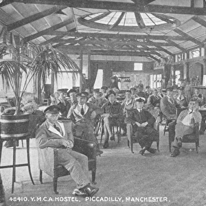 YMCA Hostel, Piccadilly, Manchester, c. 1910 (b / w photo)