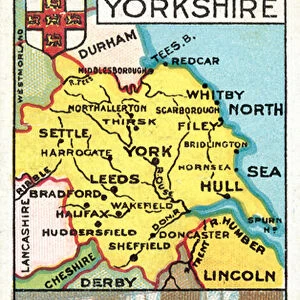 Yorkshire, Worsted Spinning (chromolitho)
