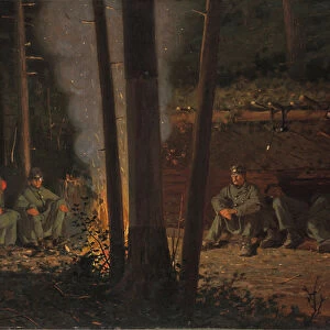 In Front of Yorktown (oil on canvas)