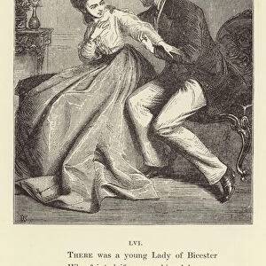There was a young Lady of Bicester (engraving)