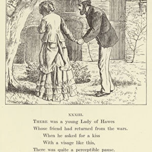 There was a young Lady of Hawes (engraving)