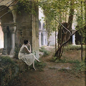Young Woman Meditating in a Cloister, 1923 (painting)