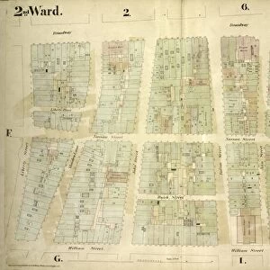 2nd Ward. Plate 1: Map bounded by Broadway, Parks Row, Beekman Street, William Street