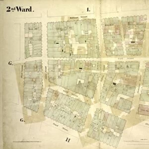 2nd Ward. Plate: I Map bounded by William Street, Beekman Street, Gold Street, Ferry