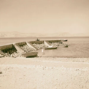 Ain Geb pier 1945 Rowboats Piers wharves Israel