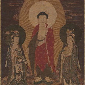 Amitābha Triad 1400s Chinese Ming dynasty