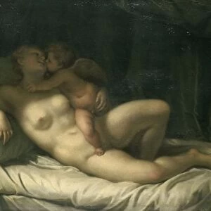 Amor Kissing Venus Venus kissed Amor Venus sprawled naked