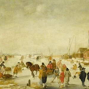 Amusement on the Ice, Barend Avercamp, 1630 - 1679