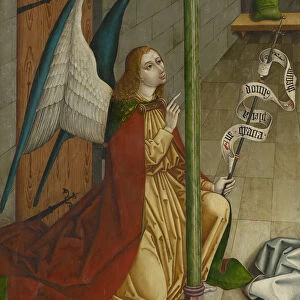 Annunciation Mary Archangel Gabriel c. 1490 Mixed media