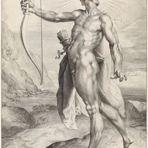 Apollo Kills the Python Dragon Print