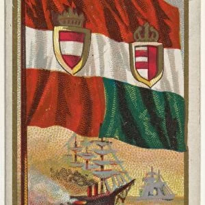 Austro-Hungary Flags Nations Series 2 N10 Allen & Ginter Cigarettes Brands