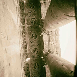 Baalbek Ceiling colonnade 1900 Lebanon Baʻlabakk