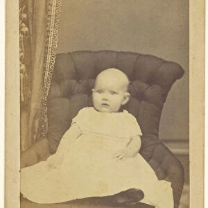 baby seated William B Gaston American active 1860s
