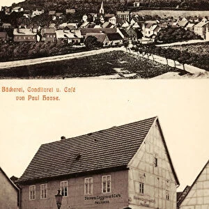 Bakeries Thuringia Multiview postcards Timber framed houses