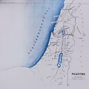 etc Bartholomew map Palestine 1900