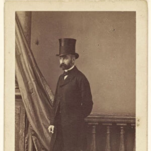 bearded man wearing top hat standing Andre Adolphe-Eugene