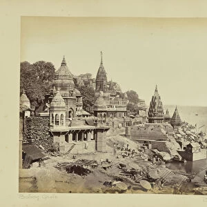 Benares Burning Ghat Samuel Bourne English 1834