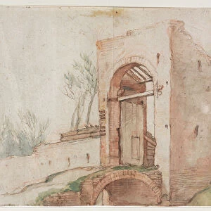 Bridge Gate verso 1600 Abraham Bloemaert Dutch