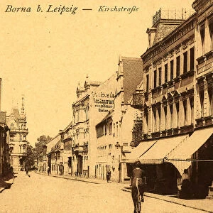 Buildings Borna Females bicycles 1920 Landkreis Leipzig