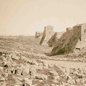Caesarea Castle well preserved glace 1920